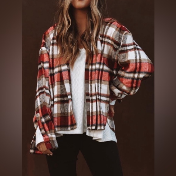 NWT FLAWLESS LIVERPOOL PLAID BUTTON DOWN SHACKET, Sz.S, BNWTIB - Picture 12 of 16